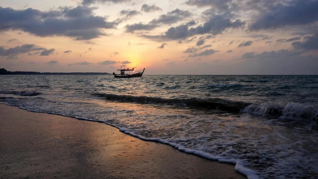 Khao Lak beach and coastal landscape